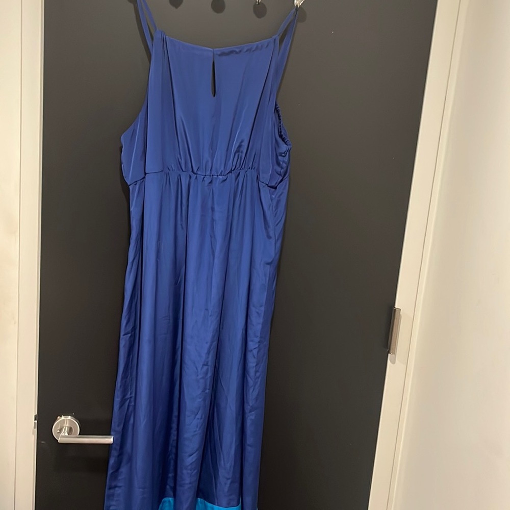 Royal blue plus size long dress XXL